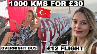 CHEAPEST way to travel TURKEY | 1000 kms for $50 in 24 hours | Overnight bus and Budget airlines